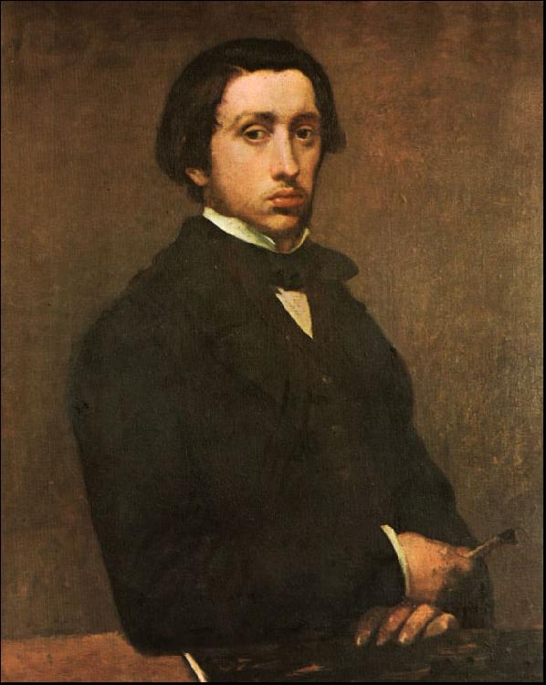 Edgar Degas Portrait of the Artist oil painting image